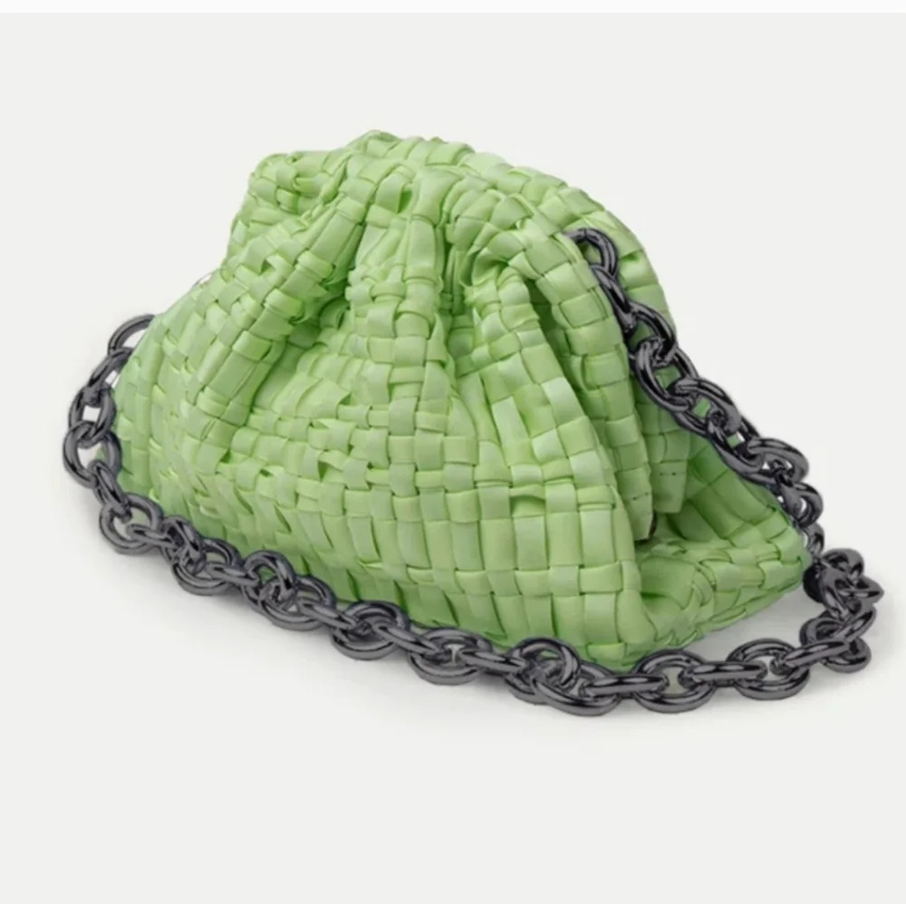 SALE Veronica Beard Small Textile Green Bag